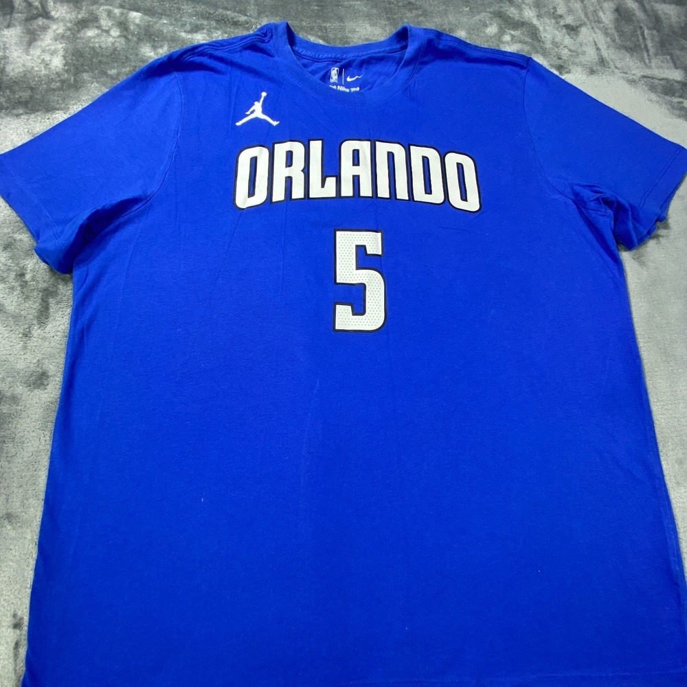 Orlando Magic Nike Shirt Mens XL Blue NBA Nike Tee Short Sleeve #5 Banchero